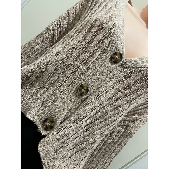 Cotton on Brown cropped knit top - Picture 2 of 4